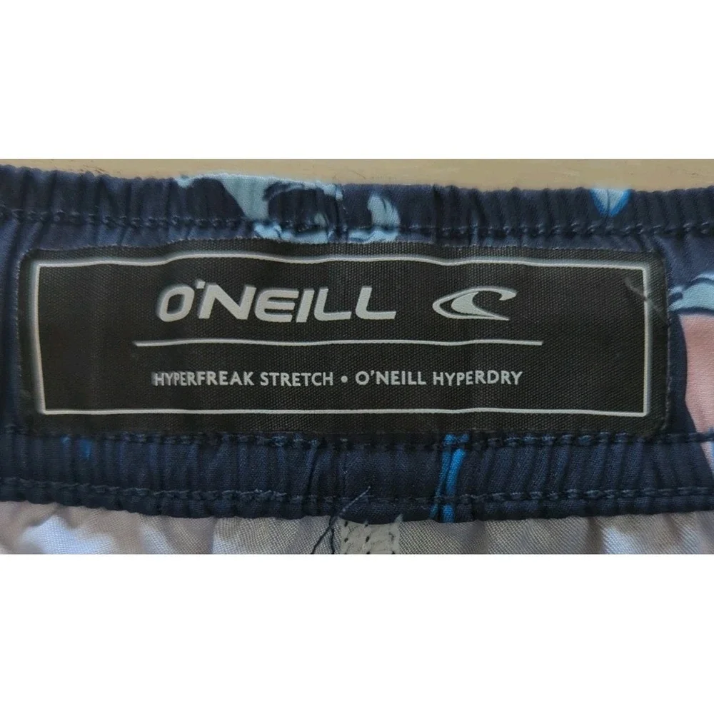 O'Neill HyperFreak HyperDry Performance Boardshorts‎ Mens M Surf Parrot